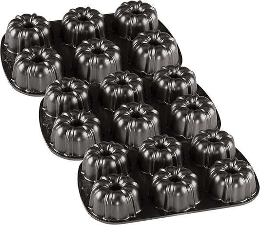 Nordic Ware Classic Bundtlette (Pack of 3)