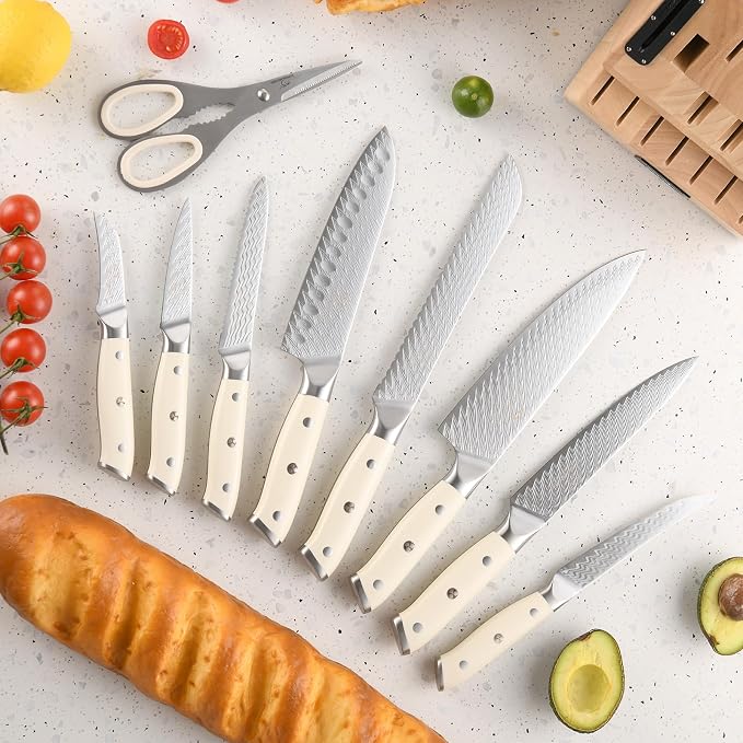 NANFANG BROTHERS Damascus + VG10 Knife,69 Layers, Sharp,Multi-functional,Cooking Utensils,Cutting Meat,Vegetables,Fruits,Home Use,Commercial