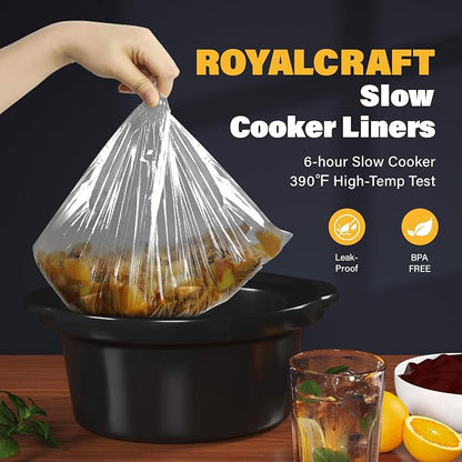 Sunvivi Triple Slow Cooker Buffet Server with 10 Cooking Liners, Adjustable Temperature Settings, for Parties, Holidays and Entertaining, Dishwasher Safe, 3 * 1.5 Quarts Grey