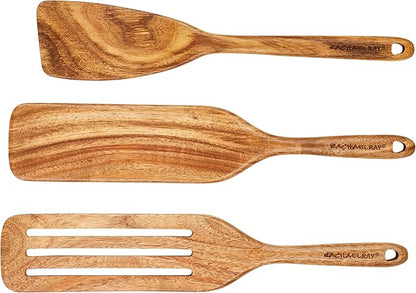 Rachael Ray Tools & Gadgets Kitchen/Cooking/Utensils Set, 3 Piece, Acacia Wood