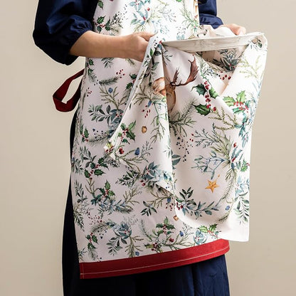 Maison d' Hermine 100% Cotton Apron for women with Pocket Kitchen Chef Apron for Men Cooking Spring Summer