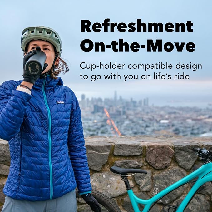 MiiR Flip Traveler 12oz | Double-Wall Vacuum Insulated with Flip Lid, BPA-Free Stainless Steel Construction, Insulated Tumbler for Hot or Cold Drinks
