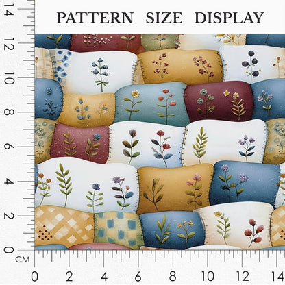 100% Cotton Fabric by the Yard – Turkish Quality Quilting & Sewing Fabric, 1 Yard x 1.69 Yards Wide, Patchwork Cotton for Crafts