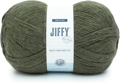 Lion Brand Yarn Jiffy Bonus Bundle, Acrylic Yarn for Crochet, Forest, 1 Pack