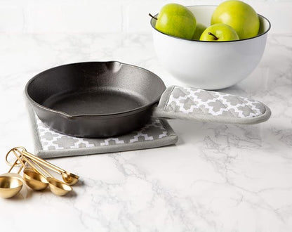 DII Lattice Basics Collection Kitchen Essentials, Pan Handle Set, Gray, 3, Piece