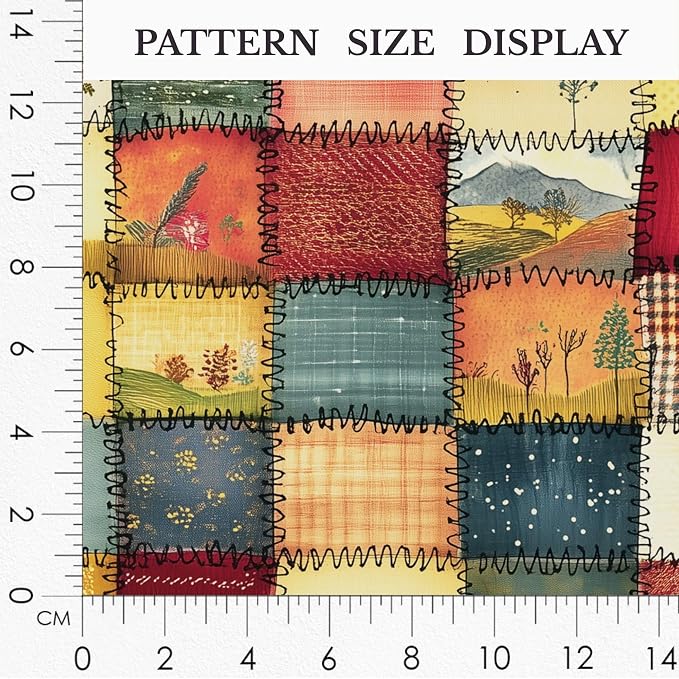100% Cotton Fabric by the Yard – Turkish Quality Quilting & Sewing Fabric, 1 Yard x 1.69 Yards Wide, Patchwork Cotton for Crafts