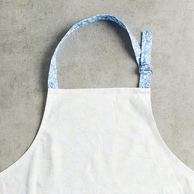 Maison d' Hermine 100% Cotton Apron for women with Pocket Kitchen Chef Apron for Men Cooking Spring Summer