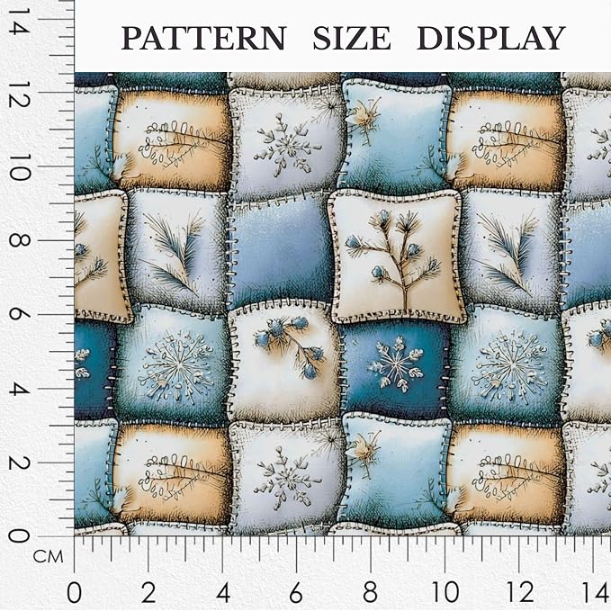 100% Cotton Fabric by the Yard – Turkish Quality Quilting & Sewing Fabric, 1 Yard x 1.69 Yards Wide, Patchwork Cotton for Crafts
