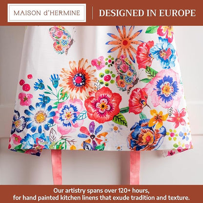 Maison d' Hermine 100% Cotton Apron for women with Pocket Kitchen Chef Apron for Men Cooking Spring Summer