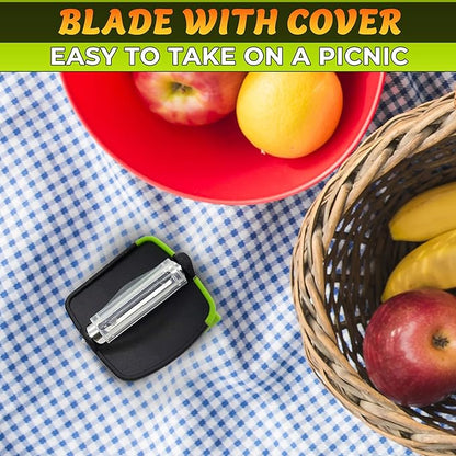 Finger Peeler for Vegetables - Finger Grip Palm Peeler with Sharp Double-Sided Blade, Non-Slip Carrot Peelers for Kitchen - Dishwasher Safe Potato Peelers for Kitchen, Suitable for Fruits and Veggies