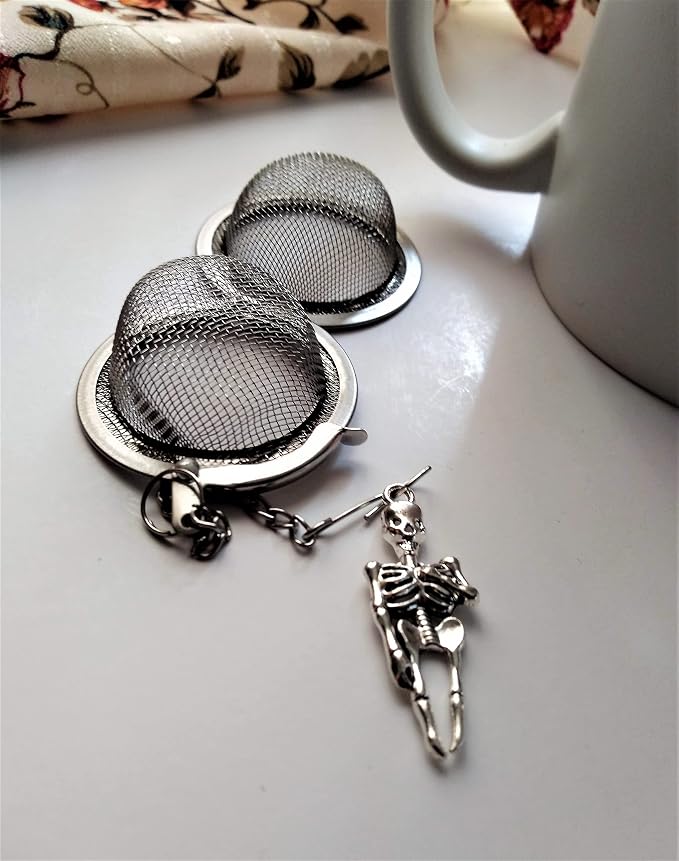 Skeleton Teaball Infuser Strainer for Dried Leaves Tea Brewing