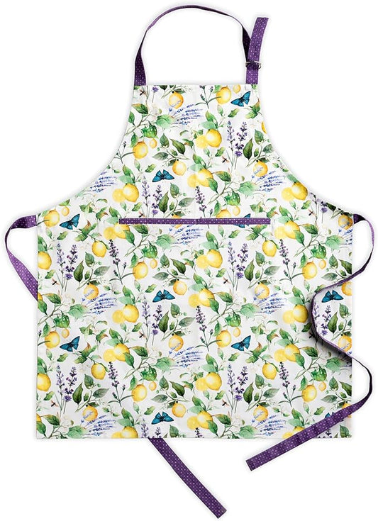 Maison d' Hermine 100% Cotton Apron for women with Pocket Kitchen Chef Apron for Men Cooking Spring Summer