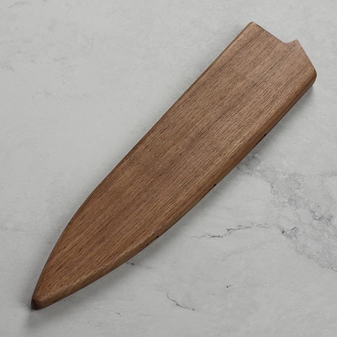 Enso Large Chef's Knife with Sheath - Made in Japan - HD Series - VG10 Hammered Damascus Stainless Steel Gyuto - 9.5" Blade with Saya Cover