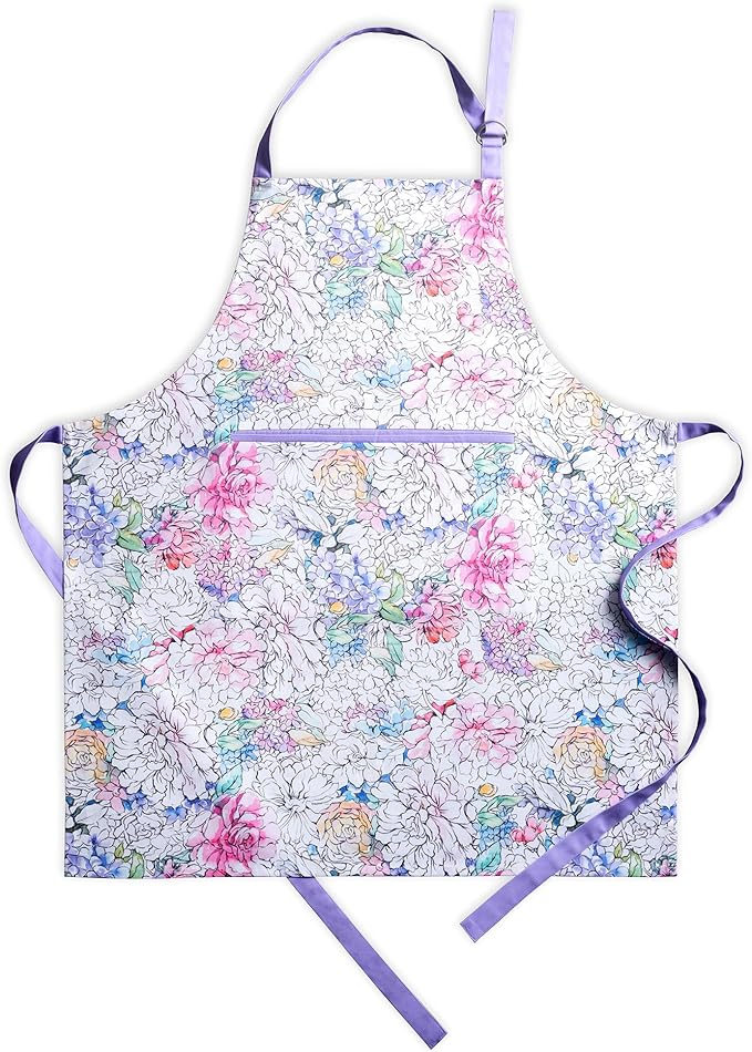 Maison d' Hermine 100% Cotton Apron for women with Pocket Kitchen Chef Apron for Men Cooking Spring Summer