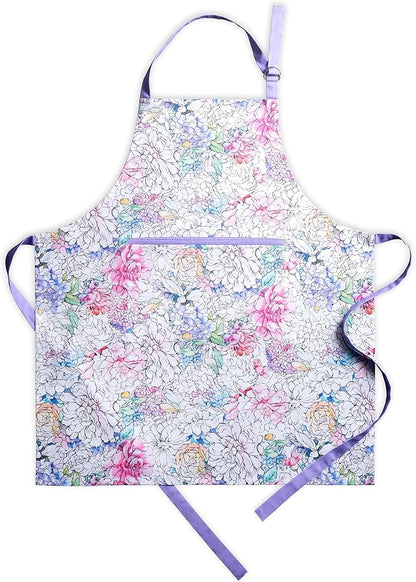 Maison d' Hermine 100% Cotton Apron for women with Pocket Kitchen Chef Apron for Men Cooking Spring Summer