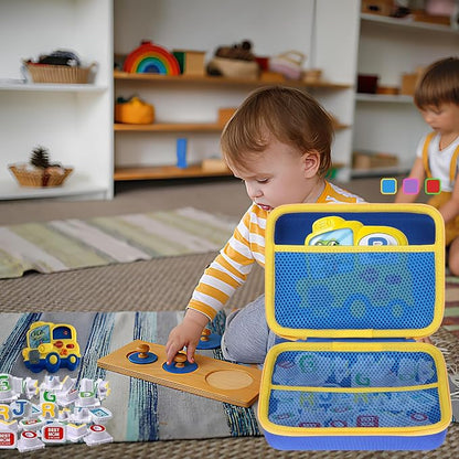 Storage Case Compatible with Leapfrog Tad's Fridge Phonics Magnetic Letter Set (Red+ Green)