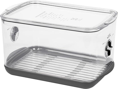 ProKeeper+ by Progressive Stackable Produce ProKeeper Storage Container with Stay-Fresh Vent System (PKS-902 (5.7 qt Large Produce))