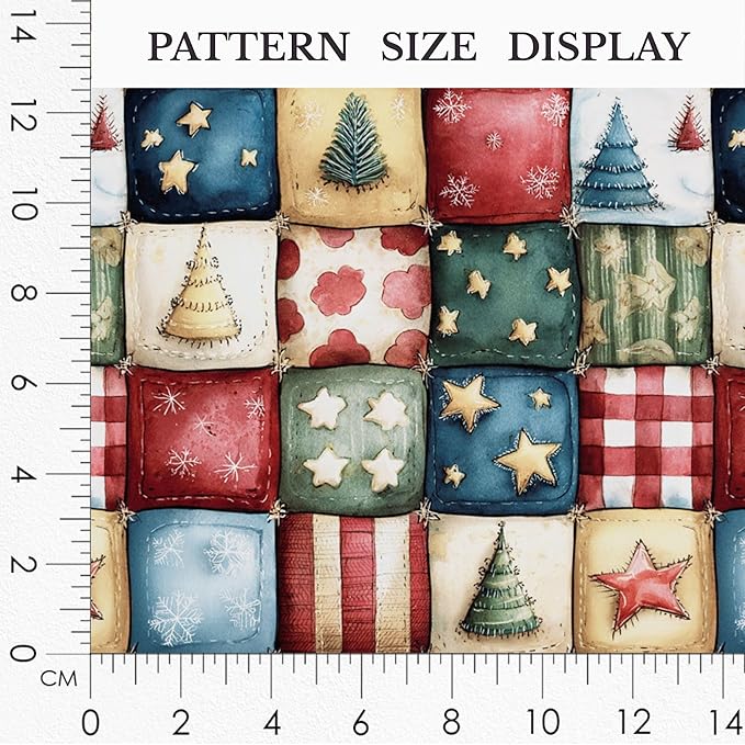 100% Cotton Fabric by the Yard – Turkish Quality Quilting & Sewing Fabric, 1 Yard x 1.69 Yards Wide, Patchwork Cotton for Crafts