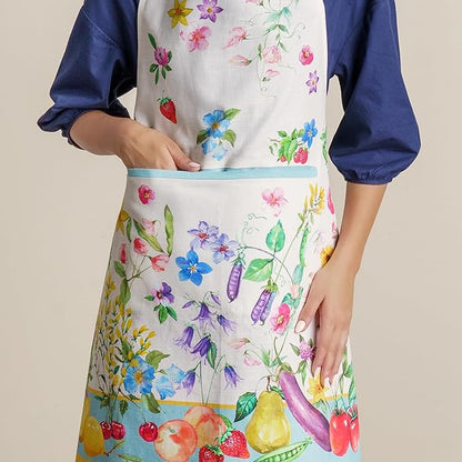 Maison d' Hermine 100% Cotton Apron for women with Pocket Kitchen Chef Apron for Men Cooking Spring Summer