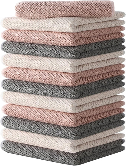 12Pack Barista Towels, Barista Microfiber Cloths, Coffee Cleaning Accessories for Espresso Machine, Steam Wand, Countertop,12”x12”