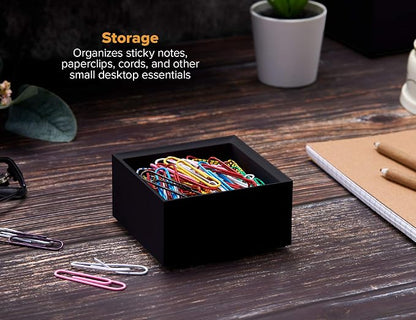 Bostitch Office Konnect Desk Organizer Accessory Tray, Stacks for Desktop Storage, Black
