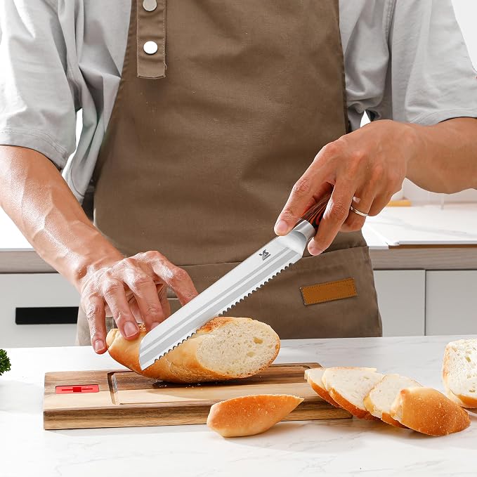 MSY BIGSUNNY 5pcs Knife Set Kitchen Utensils Knife, German Stainless Steel Professional Chef Kitchen Knife Set