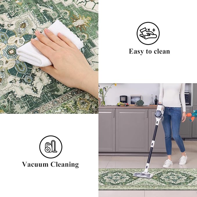 Cushioned Kitchen Rug Sets 3 Piece Anti Fatigue Mats for Floor Non Slip Waterproof Comfort Standing Mat Runner for Home Office, Sink, Laundry