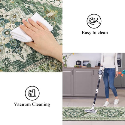 Cushioned Kitchen Rug Sets 3 Piece Anti Fatigue Mats for Floor Non Slip Waterproof Comfort Standing Mat Runner for Home Office, Sink, Laundry