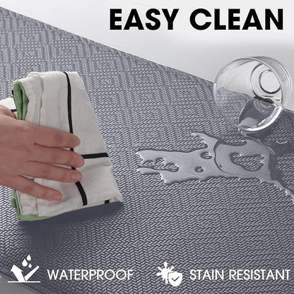 Mattitude Kitchen Mat Cushioned Anti-Fatigue Floor Mat Water Resistant Non-Slip Mats and Rugs Standing and Comfort Desk Mats for House Sink Office Laundry (Light Grey, 17.3"x39")