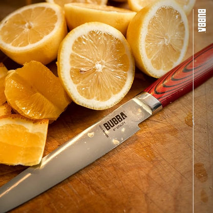 BUBBA Kitchen Series 6" Utility Knife perfect for mincing, and cutting through small vegetables, meats and herbs.