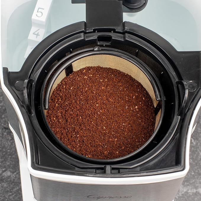 Capresso 5-Cup Mini Drip Coffee Maker, White