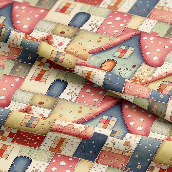 100% Cotton Fabric by the Yard – Turkish Quality Quilting & Sewing Fabric, 1 Yard x 1.69 Yards Wide, Patchwork Cotton for Crafts