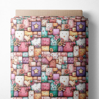 100% Cotton Fabric by the Yard – Turkish Quality Quilting & Sewing Fabric, 1 Yard x 1.69 Yards Wide, Patchwork Cotton for Crafts
