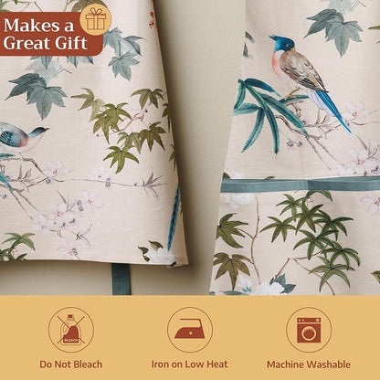 Maison d' Hermine 100% Cotton Apron for women with Pocket Kitchen Chef Apron for Men Cooking Spring Summer