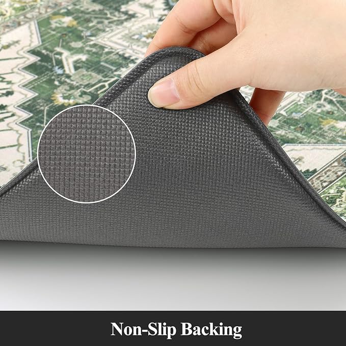 Cushioned Kitchen Rug Sets 3 Piece Anti Fatigue Mats for Floor Non Slip Waterproof Comfort Standing Mat Runner for Home Office, Sink, Laundry