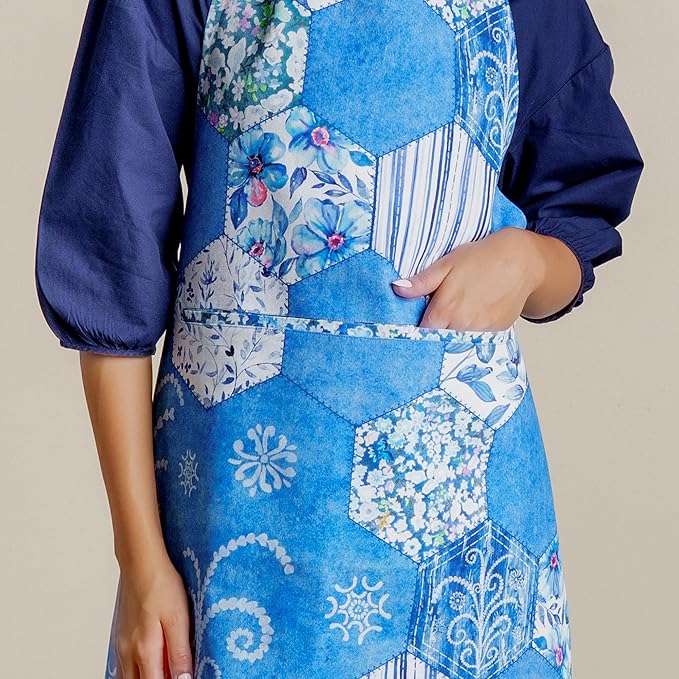 Maison d' Hermine 100% Cotton Apron for women with Pocket Kitchen Chef Apron for Men Cooking Spring Summer