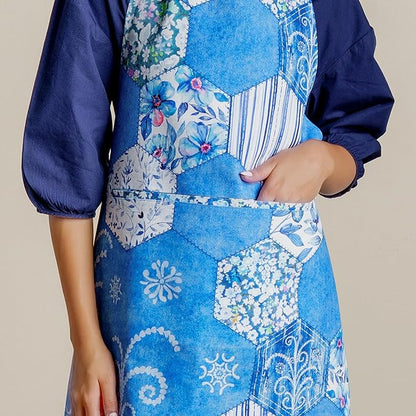 Maison d' Hermine 100% Cotton Apron for women with Pocket Kitchen Chef Apron for Men Cooking Spring Summer