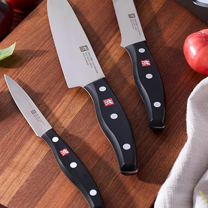 ZWILLING Twin Signature 4-Piece Razor-Sharp German Knife Set, Made in Company-Owned German Factory with Special Formula Steel perfected for almost 300 Years, Dishwasher Safe