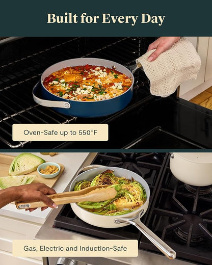 Caraway 10in (3qt) Saute Pan + 12in (4.5qt) Saute Pan Duo Sage