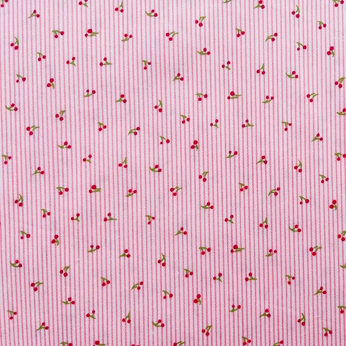 42-8" Precut Quilt Cotton Fabric Squares for Quilting Clearance Sewing DIY Project Floral Fabric Squares (Green Pink)