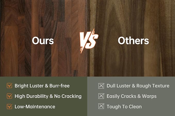 THETCHRY Walnut Cutting Boards For Kitchen, End Grain Wooden Cutting Board with Handle, Chopping Board Double Sided Charcuterie Boards For Meal Prep & Serving with Gift Box（Black Walnut）17”X13” X1”