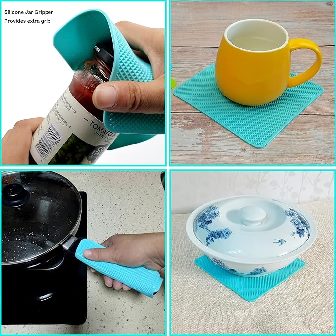 Jar Opener for Weak Hands, 5 in 1 Bottle Opener for Seniors with arthritis | Multifunction Lid Opener, Open Difficult Jars Bottles and Ring Pull Cans Effortlessly, Ergonomic Design, Included Gripper Pad