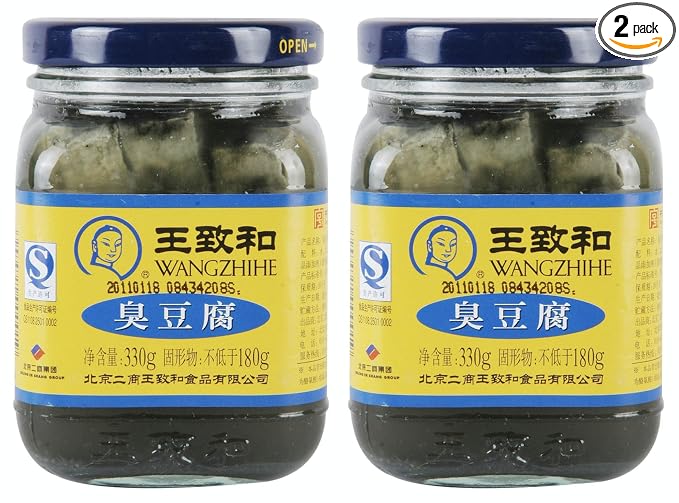[FREE MEASURING SPOON SET] PACK OF 2 - WANGZHIHE FERMENTED BEAN CURD, 王致和乳腐 (Stinky Chunk 臭豆腐)