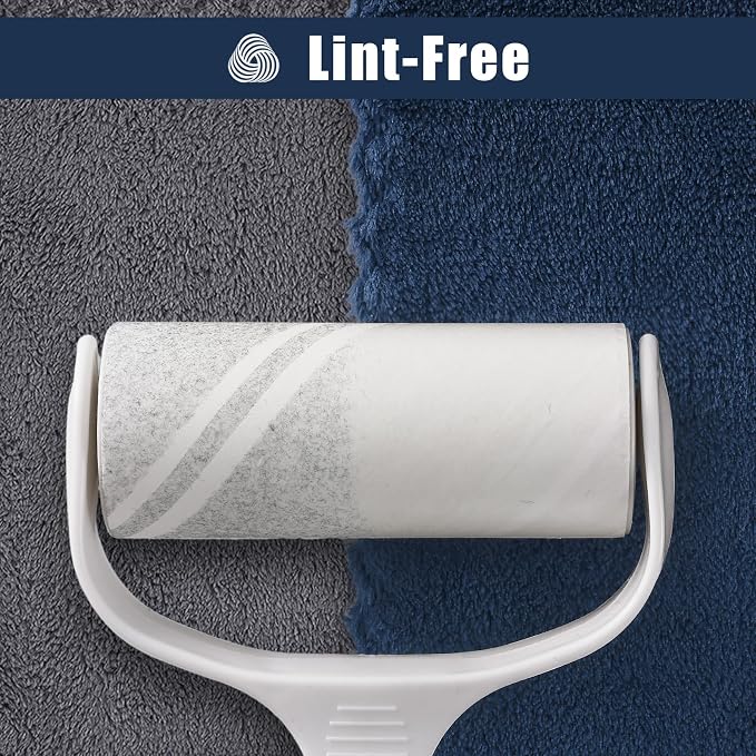 Kitinjoy 24 Pack Kitchen Cloths Dish Towels (10" x 10", Navy Blue), Super Soft and Absorbent Dish Cloths, Nonstick Oil Fast Drying Coral Velvet Microfiber Cleaning