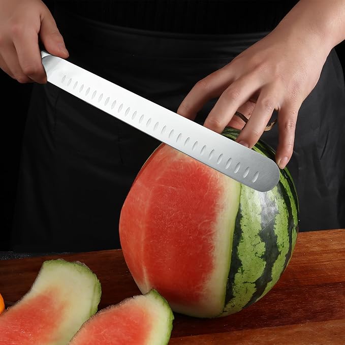 TUO Carving Knife, 12 inch Brisket Knife for Cutting Smoked Meat, Slicing Through Roast, High Carbon German Steel, Ergonomic Handle, BBQ Gifts - Falcon Series