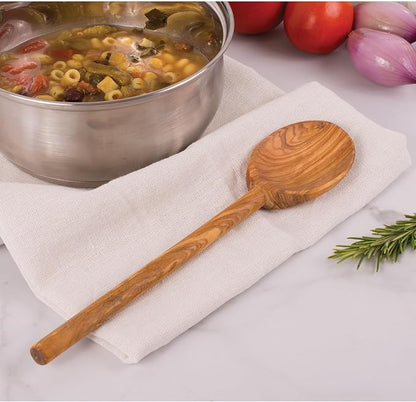 Eddington’s Italian Olive Wood Cooking Spoon, Handcrafted in Europe