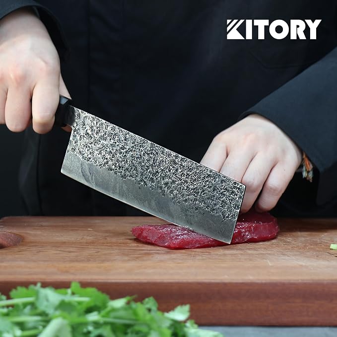 Kitory 6.5" Nakiri Knife, Ultra Sharp Japanese Vegetable Cleaver for Professional Chefs & Home Cooks, Ergonomic Real Wood Handle, 2026 Premium Kitchenware for Home & Restaurant