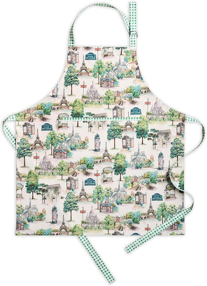 Maison d' Hermine 100% Cotton Apron for women with Pocket Kitchen Chef Apron for Men Cooking Spring Summer