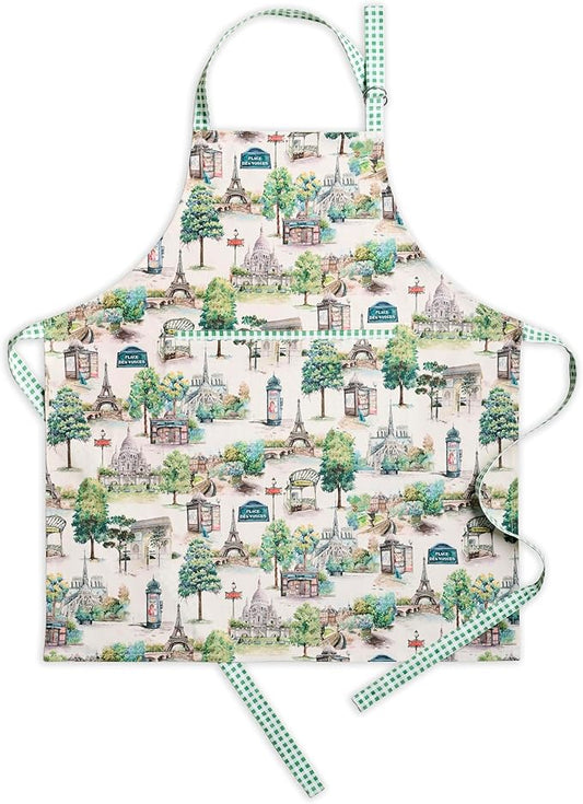 Maison d' Hermine 100% Cotton Apron for women with Pocket Kitchen Chef Apron for Men Cooking Spring Summer