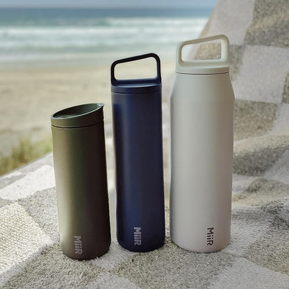 MiiR Flip Traveler 16oz | Double-Wall Vacuum Insulated with Flip Lid, BPA-Free Stainless Steel Construction, Insulated Tumbler for Hot or Cold Drinks